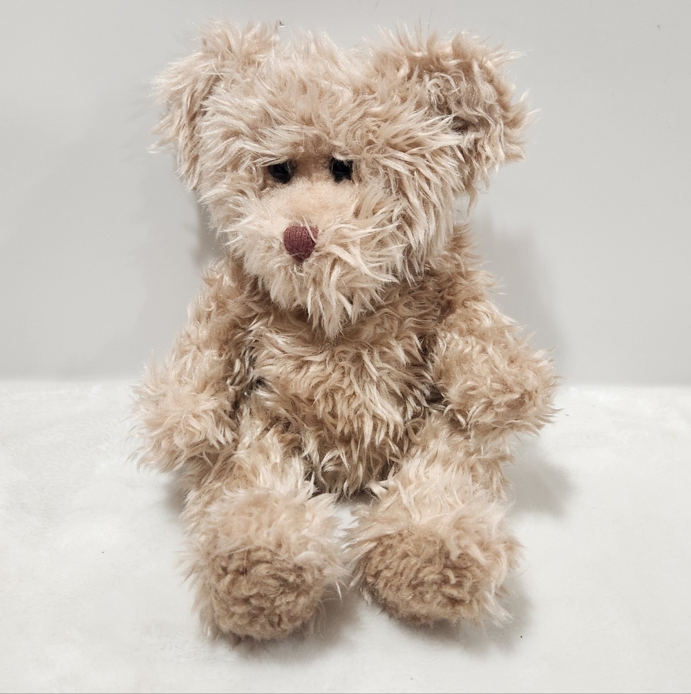Russ Berrie Vintage Collectible Radcliffe Plushie Stuffed Tan Fluffy Bear 3283